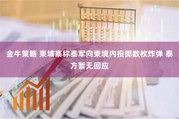 金牛策略 柬埔寨称泰军向柬境内投掷数枚炸弹 泰方暂无回应